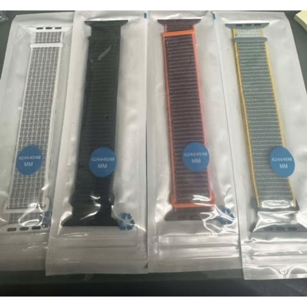 Apple Watch Sport Loop Band 42‎ 44 45 49mm Black Nylon Velcro Adjustable